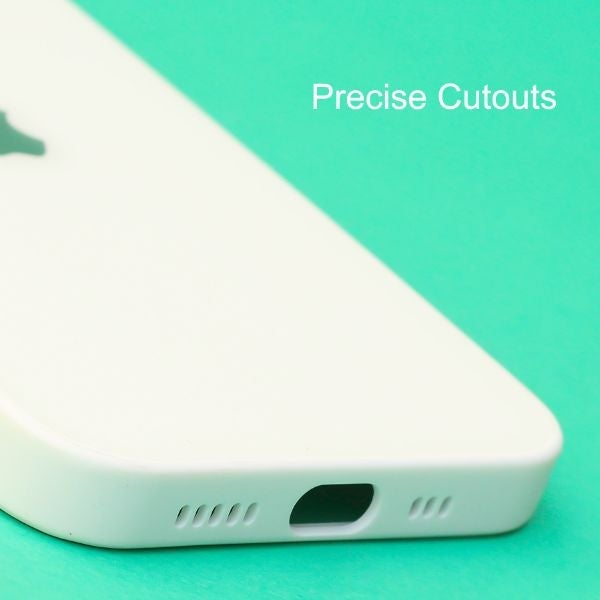 White camera Safe mirror case for Apple Iphone 15 Pro