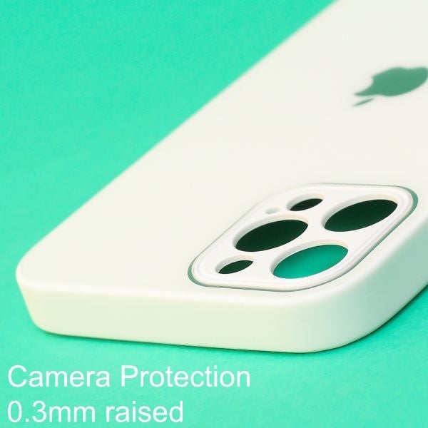 White camera Safe mirror case for Apple Iphone 15 Pro