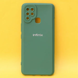 Dark Green Spazy Silicone Case for Infinix Hot 10s