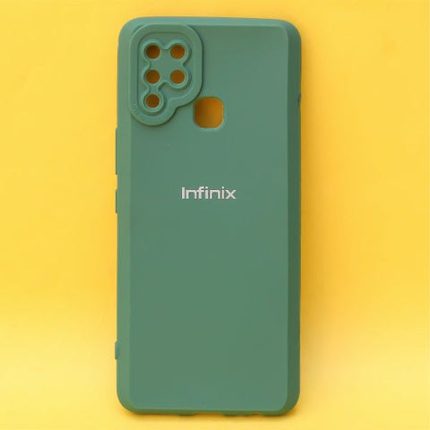 Dark Green Spazy Silicone Case for Infinix Hot 10s