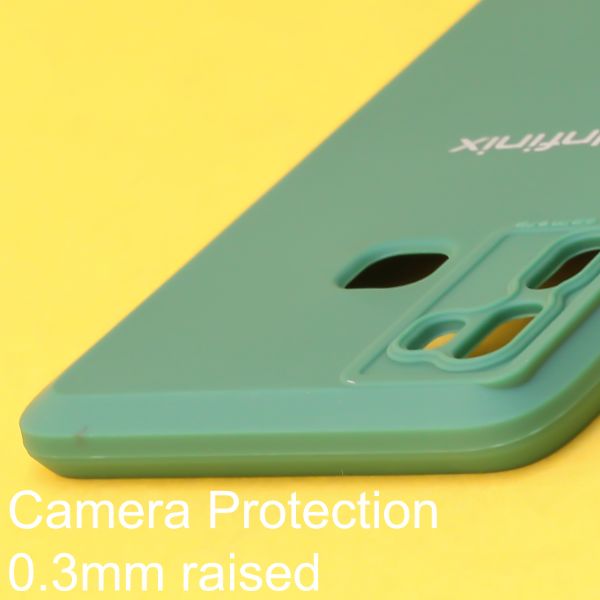 Dark Green Spazy Silicone Case for Infinix Hot 9