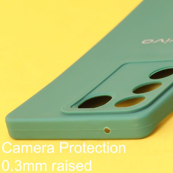 Dark Green Spazy Silicone Case for Vivo V27 Pro 5G