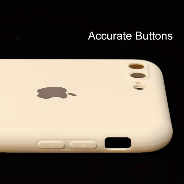 Cream Camera Original Silicone case for Apple iphone 7 Plus
