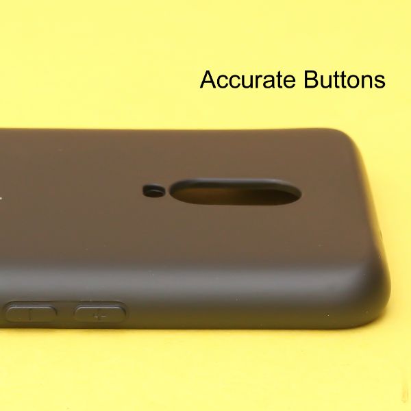 Black Original Camera Safe Silicone case for Oneplus 6T
