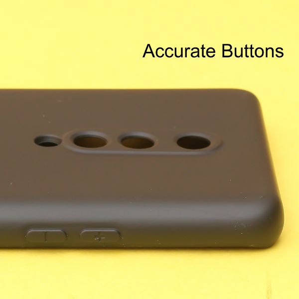 Black Original Camera Safe Silicone case for Oneplus 8