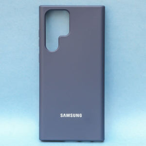 Dark Blue Original Silicone case for Samsung S22 Ultra