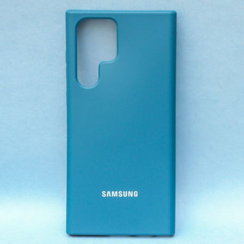 Cosmic Blue Original Silicone case for Samsung S22 Ultra