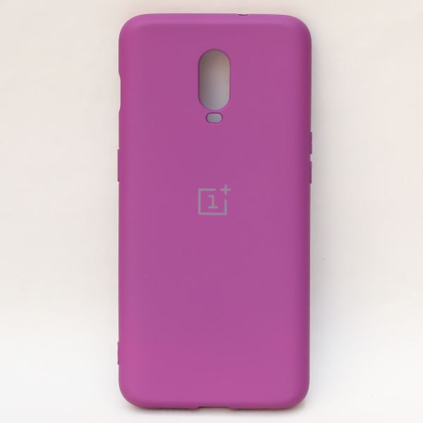 Dark Pink Camera Original Silicone Case for Oneplus 6T