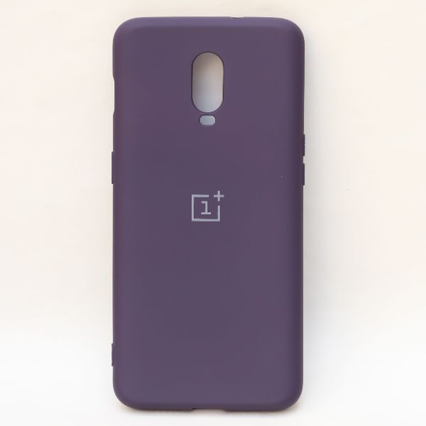 Deep Purple  Camera Original Silicone Case for Oneplus 7