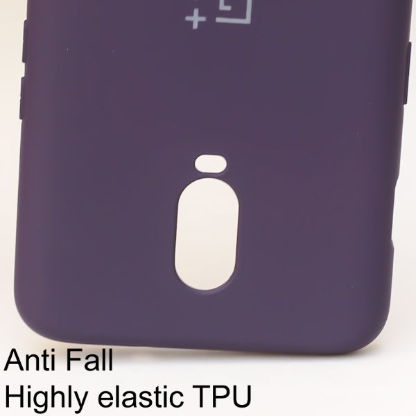 Deep Purple  Camera Original Silicone Case for Oneplus 7