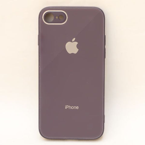 Deep Purple camera Safe mirror case for Apple Iphone 8