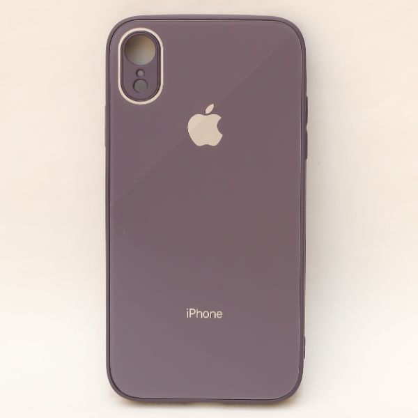 Deep Purple camera Safe mirror case for Apple Iphone XR