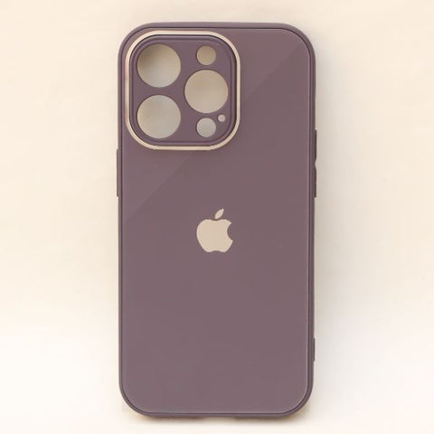 Deep Purple camera Safe mirror case for Apple Iphone 14 Pro