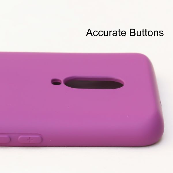 Dark Pink Camera Original Silicone Case for Oneplus 6T