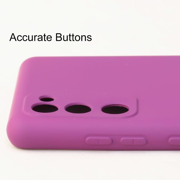 Purple Camera Original Silicone Case for Samsung S20 FE