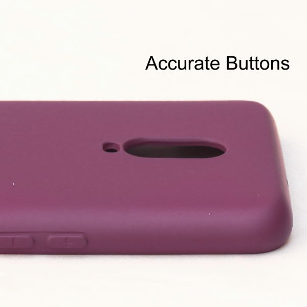 Dark Purple Camera Original Silicone Case for Oneplus 6T