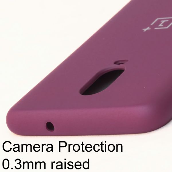 Dark Purple Camera Original Silicone Case for Oneplus 6T