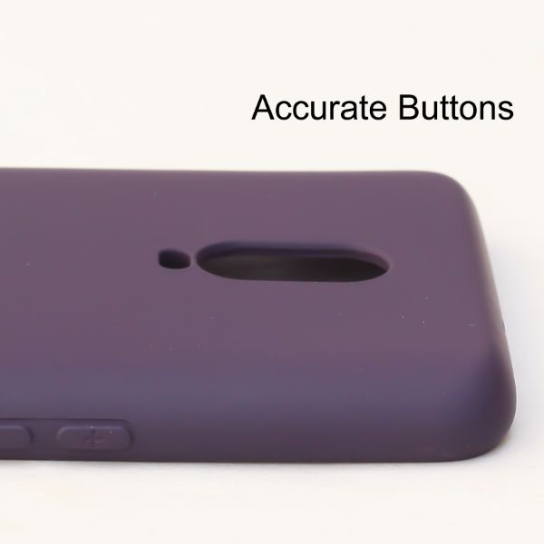 Deep Purple  Camera Original Silicone Case for Oneplus 7