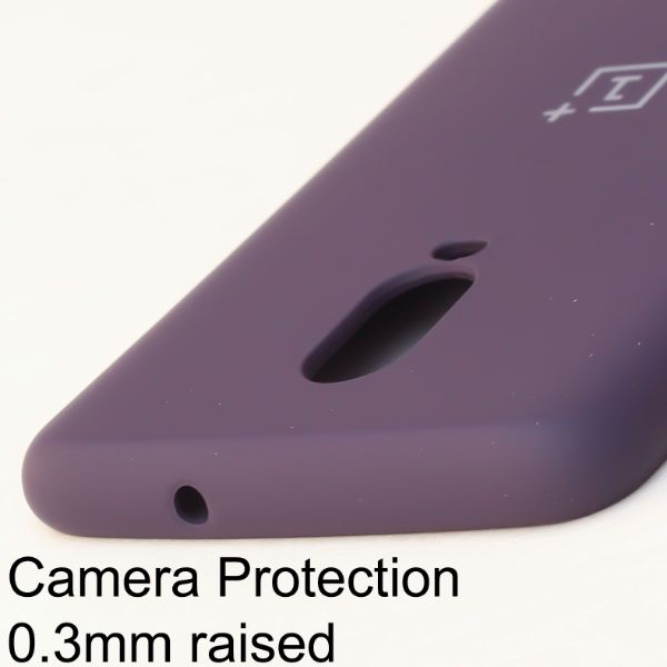 Deep Purple  Camera Original Silicone Case for Oneplus 7