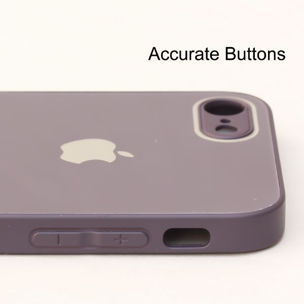 Deep Purple camera Safe mirror case for Apple Iphone 7
