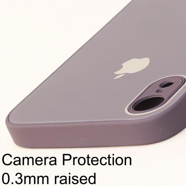 Deep Purple camera Safe mirror case for Apple Iphone XR