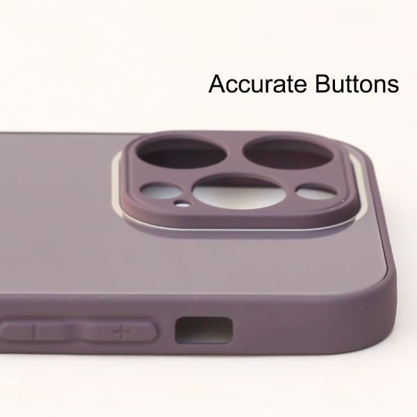 Deep Purple camera Safe mirror case for Apple Iphone 14 Pro