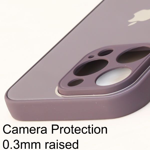 Deep Purple camera Safe mirror case for Apple Iphone 14 Pro Max