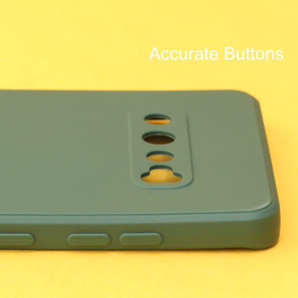 Dark Green Candy Silicone Case for Samsung S10 Plus