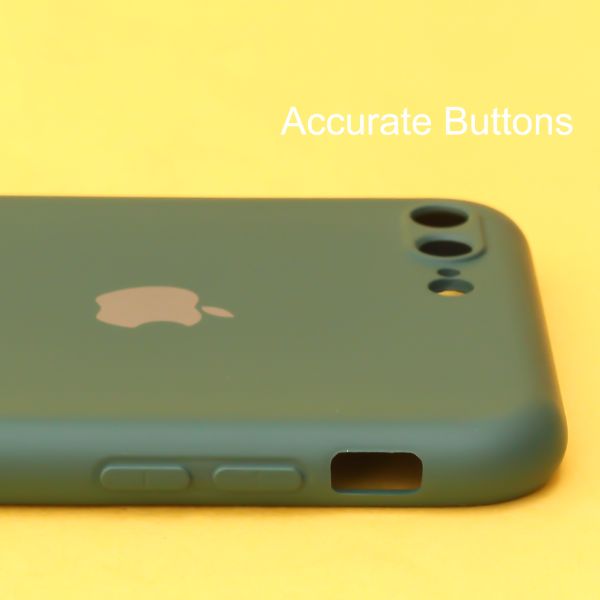 Dark Green Original Camera Silicone case for Apple iphone 7 Plus