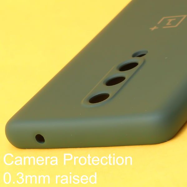 Dark Green Original Camera Silicone case for Oneplus 8