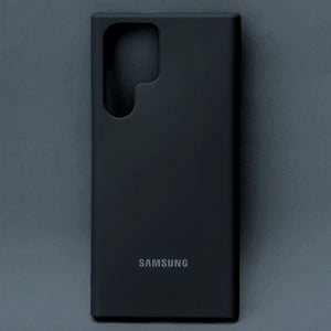 Black Original Silicone case for Samsung S22 Ultra