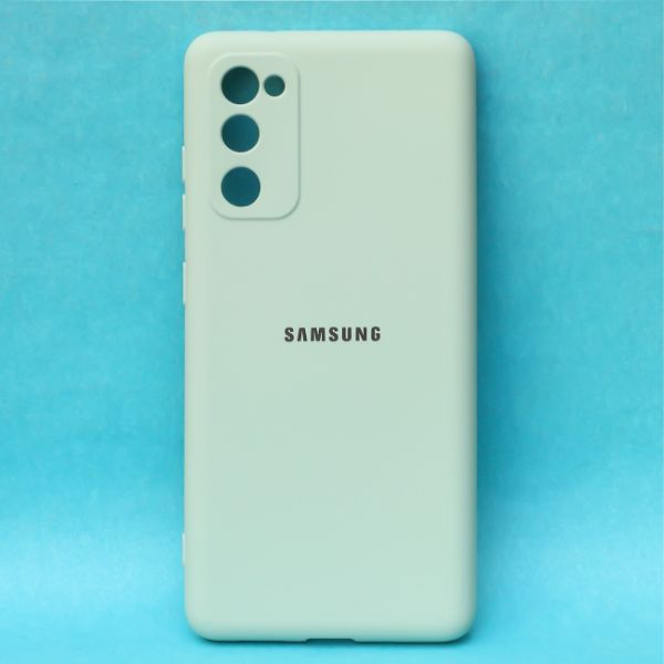 Sea Green Camera Original Silicone case for Samsung S20 FE