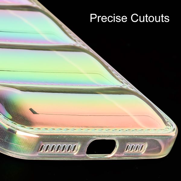 Colorful Transparent  Puffon silicone case for Apple iPhone 11 Pro Max