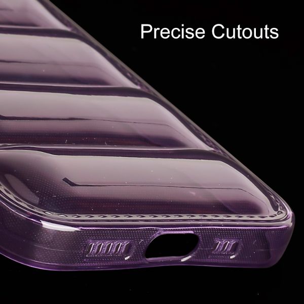 Purple Puffon silicone case for Apple iPhone 14