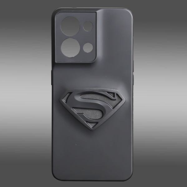 Superhero-S Engraved silicon Case for Oppo Reno 8 5g