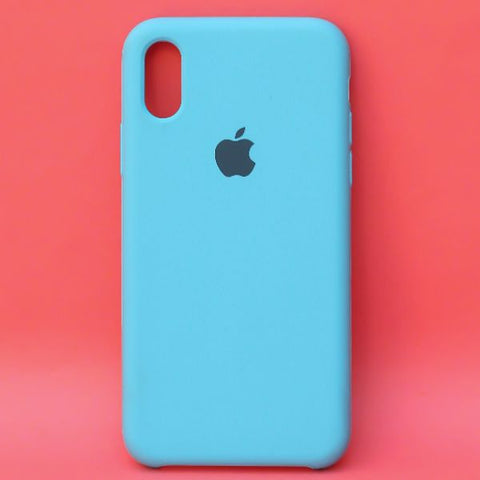 Sky Blue Original Silicone case for Apple iphone Xs Max