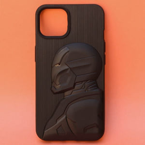 Superhero 2 Engraved Silicone Case for Apple iphone 14