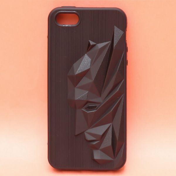 Superhero Engraved logo silicon Case for Apple Iphone 5/5s