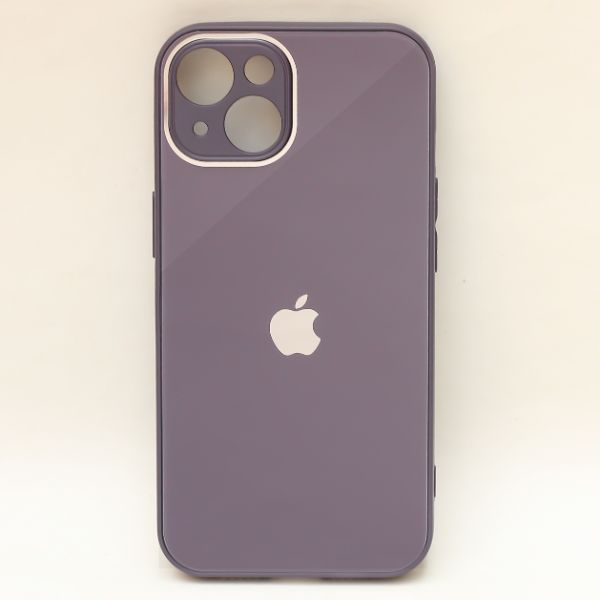 Deep Purple camera Safe mirror case for Apple Iphone 14 Plus