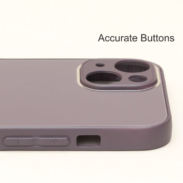 Deep Purple camera Safe mirror case for Apple Iphone 14