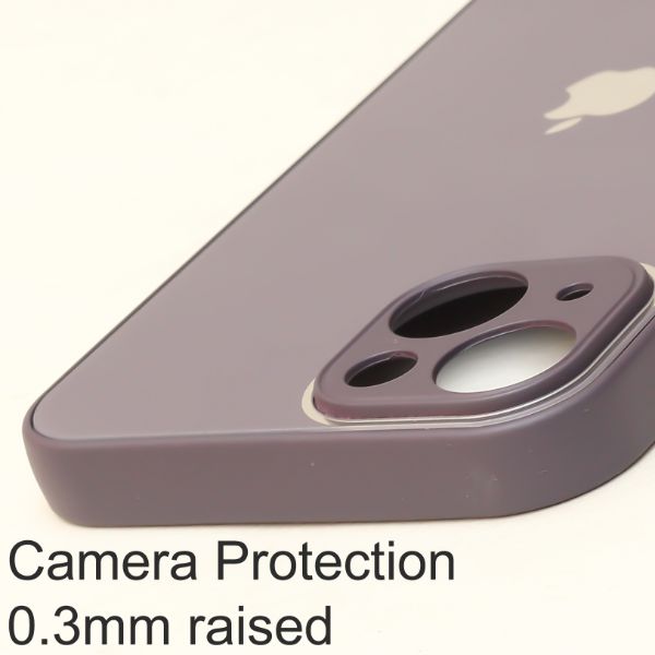 Deep Purple camera Safe mirror case for Apple Iphone 14 Plus