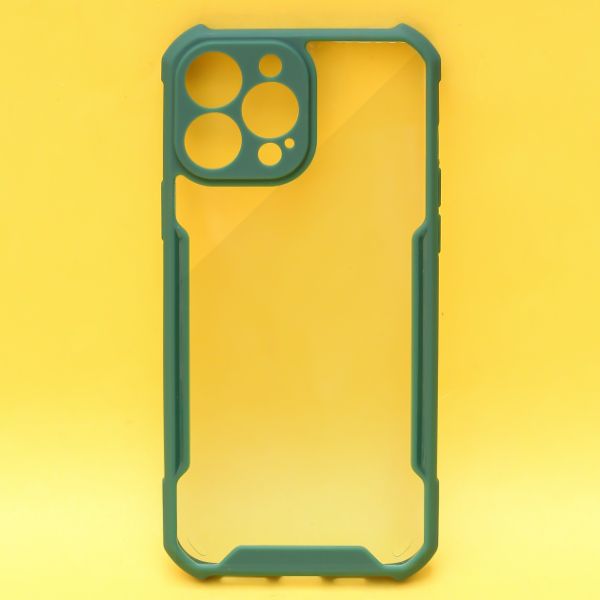 Dark Green Shockproof Transparent Case for Apple iphone 13 Pro Max