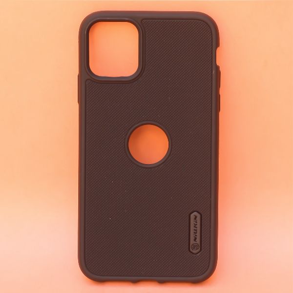 Black Niukin Logo Cut Silicone Case for Apple iphone 12 Pro Max
