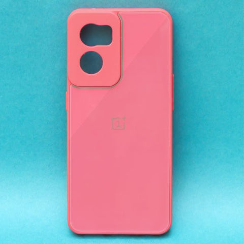 Dark Pink camera Safe mirror case for Oneplus Nord CE 2