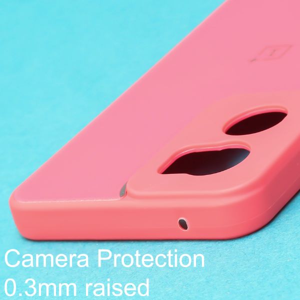 Dark Pink camera Safe mirror case for Oneplus Nord CE 2