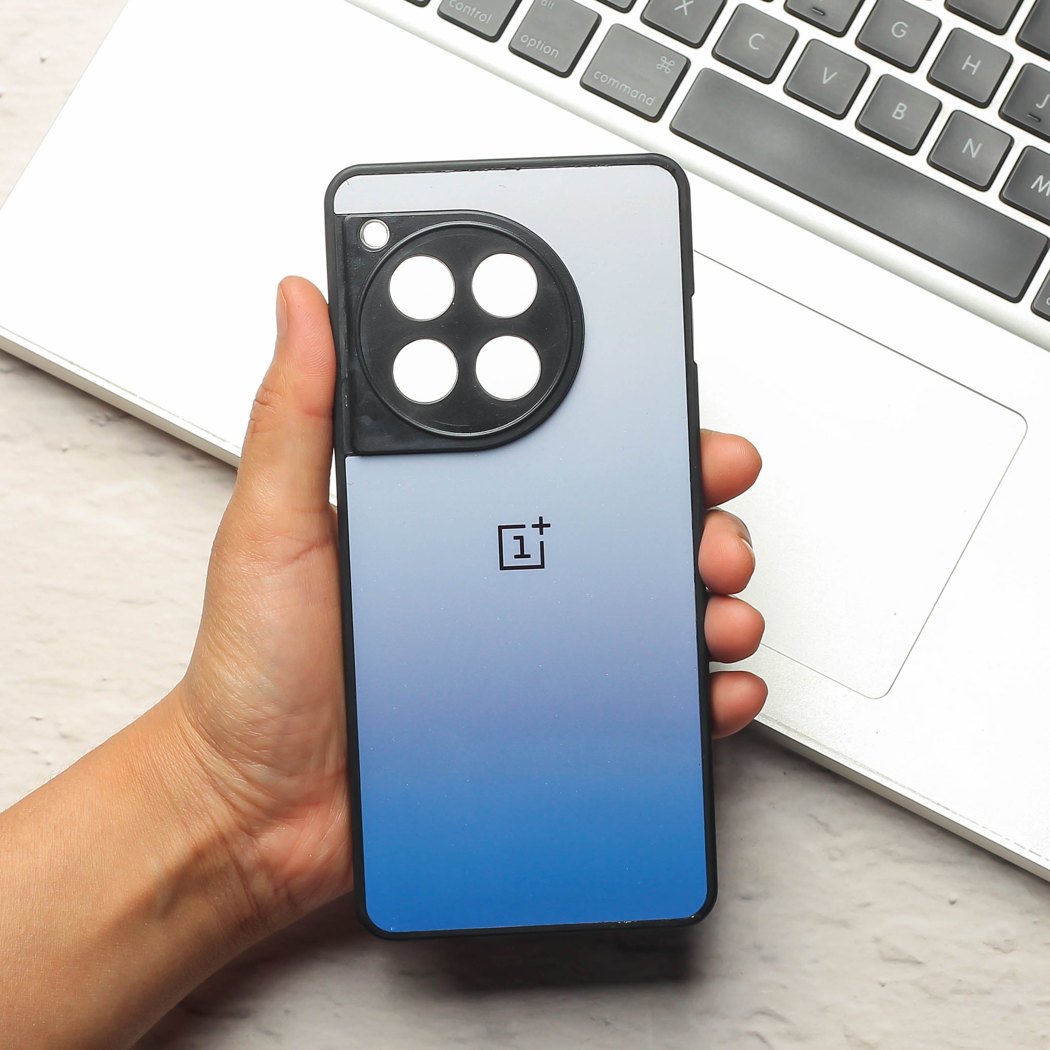 Blue Gradient metal back case for OnePlus 11R