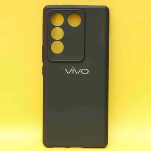 Black Silicone Case for Vivo V27 Pro 5G