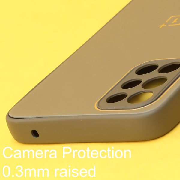 Olive Green Camera Mirror Silicone case for Oneplus 9R