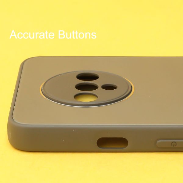 Olive Green Camera Mirror safe Silicone case for Oneplus 7T