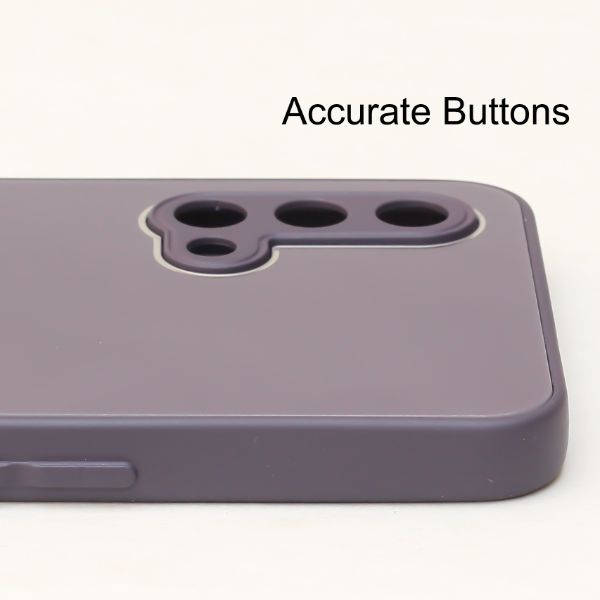 Deep Purple Camera Mirror Safe Silicone Case for Oneplus Nord CE